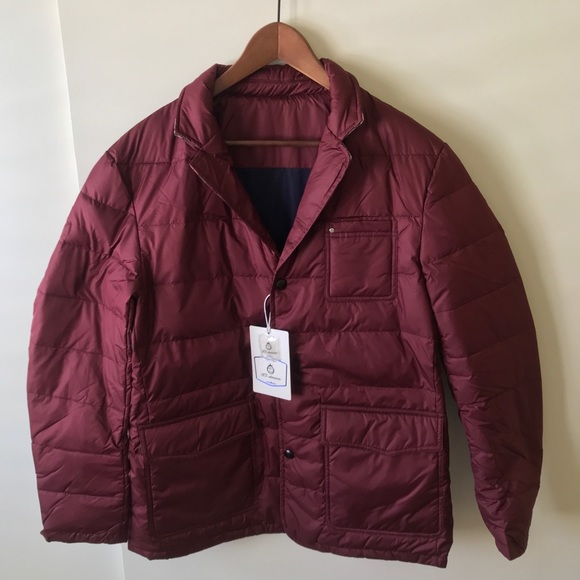 NWT Down Blazer Puffer Coat Men's - Picture 1 of 9